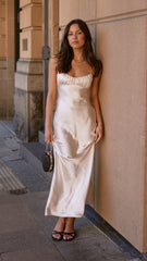 Rue Maxi Dress - Champagne