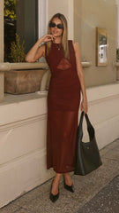 Zarah Maxi Dress - Cherry