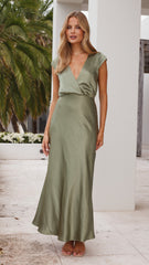 Selma Maxi Dress - Olive