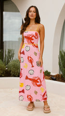 Oceania Maxi Dress - Shell Lover Print