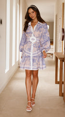 Zareen Long Sleeve Mini Dress - Bliss Doll