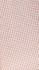 Sahirah Mini Dress - Beige / White Gingham