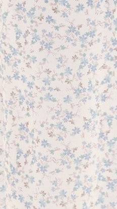 Salas Halter Maxi Dress - White / Blue Floral
