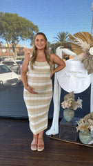 Mikayla Midi Dress - Beige