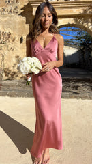 Ziah Maxi Dress - Baked Rose