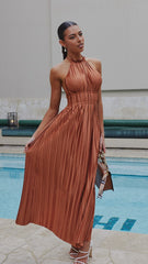Frances Maxi Dress - Chocolate